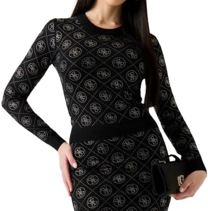 GUESS Maglia Donna Longsleeve con Strass W6RR66Z3JD2