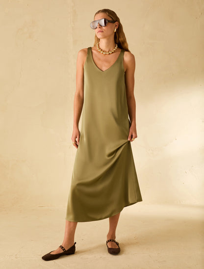 Penny Black PBPATTILA Abito midi in doppio raso