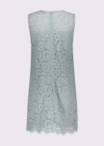 Gaudi 611FD15011 Abito azzurro da donna in pizzo macramè