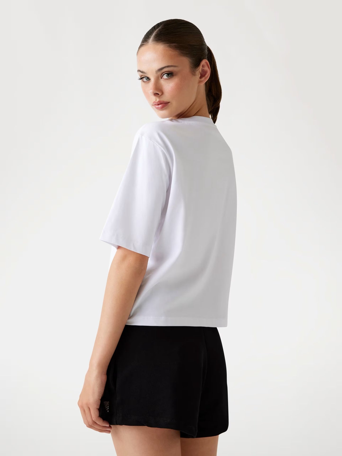 Guess V4YI06I3Z14  T-shirt boxy con logo