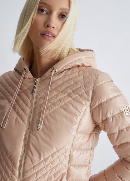 Eco-sustainable padded jacket TF3045TS031 POWDER PINK COLOR