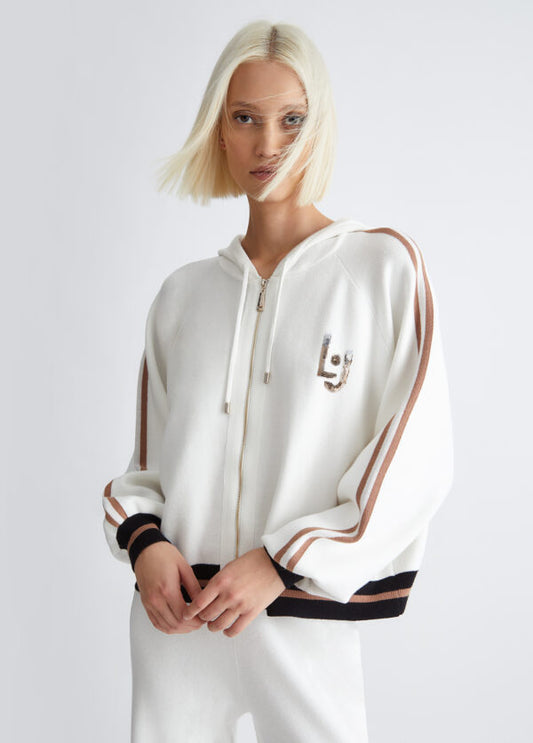 Liujo Sweater with hood and zip TF3214MA63MC3313