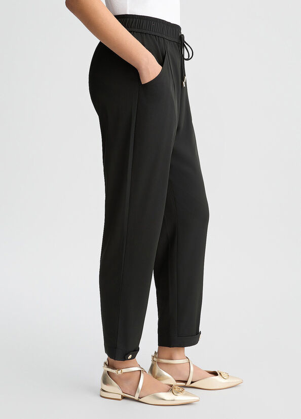 Pantaloni cropped neri LIUJO  articolo  TA5144TS92222222