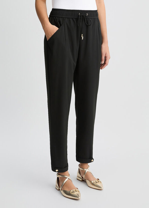 Pantaloni cropped neri LIUJO  articolo  TA5144TS92222222