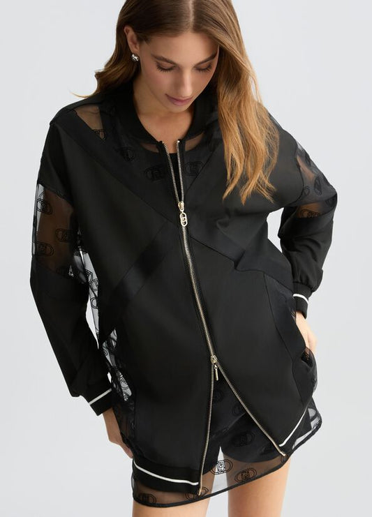 Giacca con zip e logo liujo  articolo  TA5200TS92222222