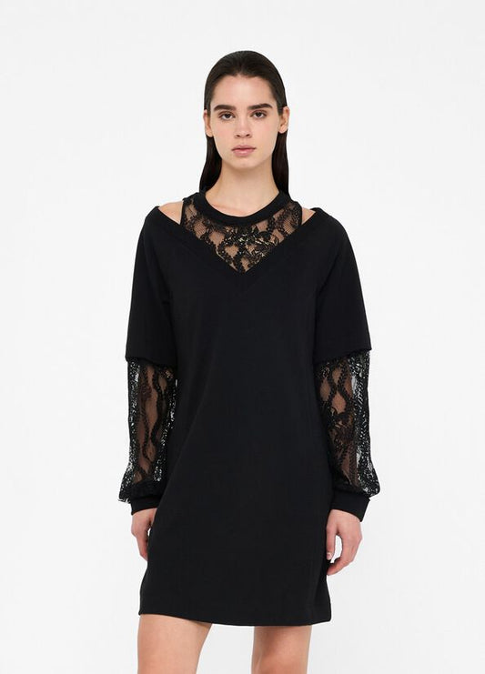 Abito in felpa con pizzo LIUJO  articolo  TF5014J452303N66
