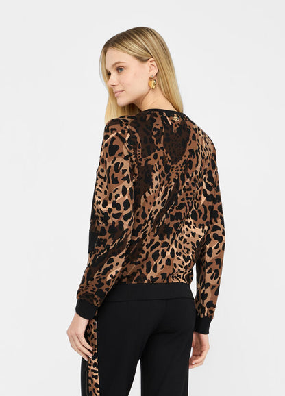 Felpa animalier Liu Jo Better  articolo  TF5124JS182M9701