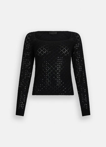 N. articolo  CF5027MS18F22222 Maglia con paillettes LIUJO