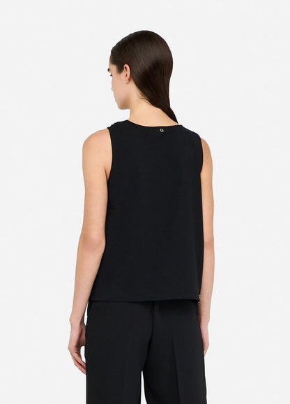 Top in cotone e georgette LIUJO articolo  CF5140J008822222