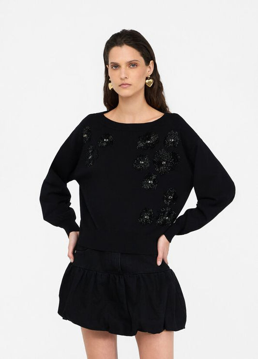 Maglia con strass LIUJO articolo  CF5271MA96EM9799