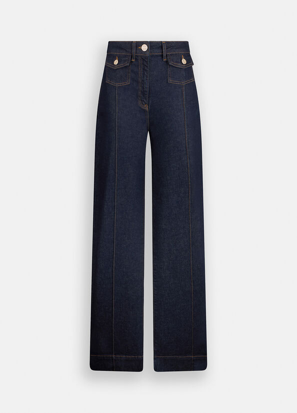 Jeans flare a vita alta con tasche  articolo  CF5135D5025B1726 LIUJO
