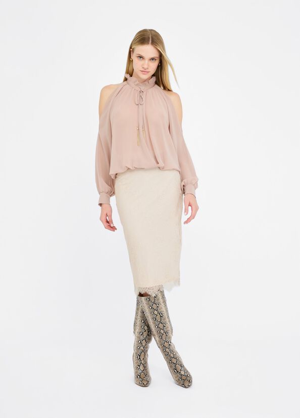 Blusa con cut-out LIUJO articolo  CF5396TS869X0702