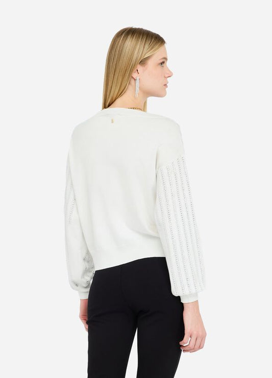 Maglia con strass LIUJO articolo  CF5271MA96EM9990