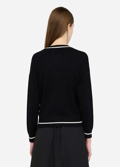 N. articolo  TF5208MS49I03N66 Cardigan con zip e strass LIUJO