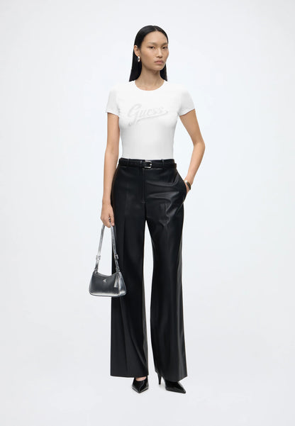 Guess W6YI21K4337 SS CN GLITTER LOGO TEE - T-shirt con stampa