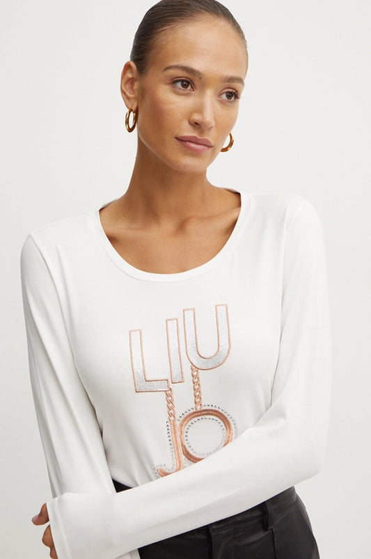 Liu Jo T-shirt donna colore bianco TF4206 JS088