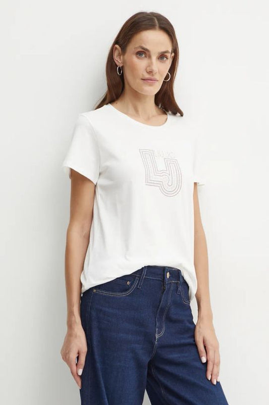 Liu Jo t-shirt in cotone donna colore BIANCO TF4209 J6040