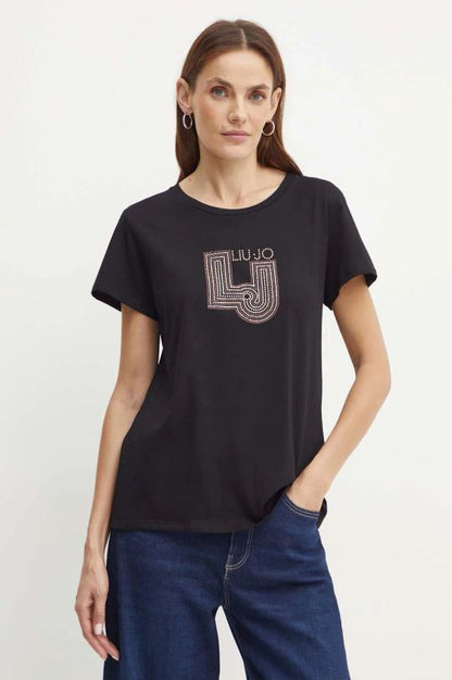 Liu Jo t-shirt in cotone donna colore nero TF4209 J6040