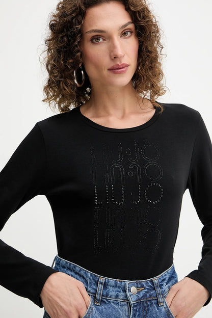 Liu Jo T-SHIRT a maniche lunghe colore nero TF5300.JS003