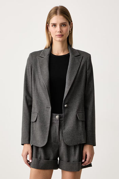 Gaudi Giacca monopetto da donna grigia 621BD35032