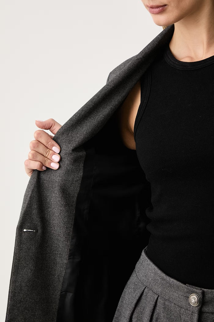 Gaudi Giacca monopetto da donna grigia 621BD35032