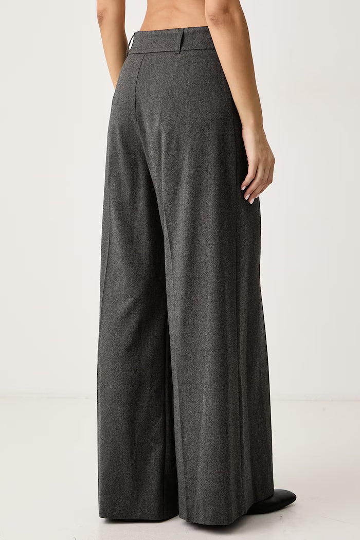 Gaudi Pantaloni da donna con viscosa grigi high waist 621BD25020