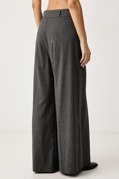 Gaudi Pantaloni da donna con viscosa grigi high waist 621BD25020