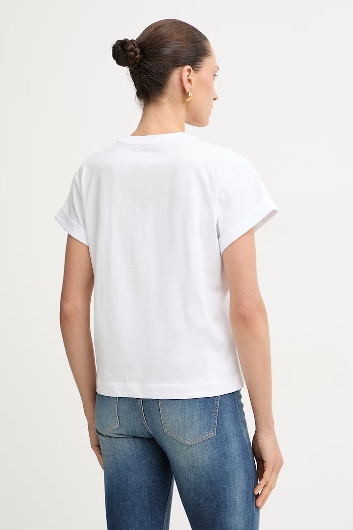 Guess W6YI18 K4331 t-shirt da donna in cotone