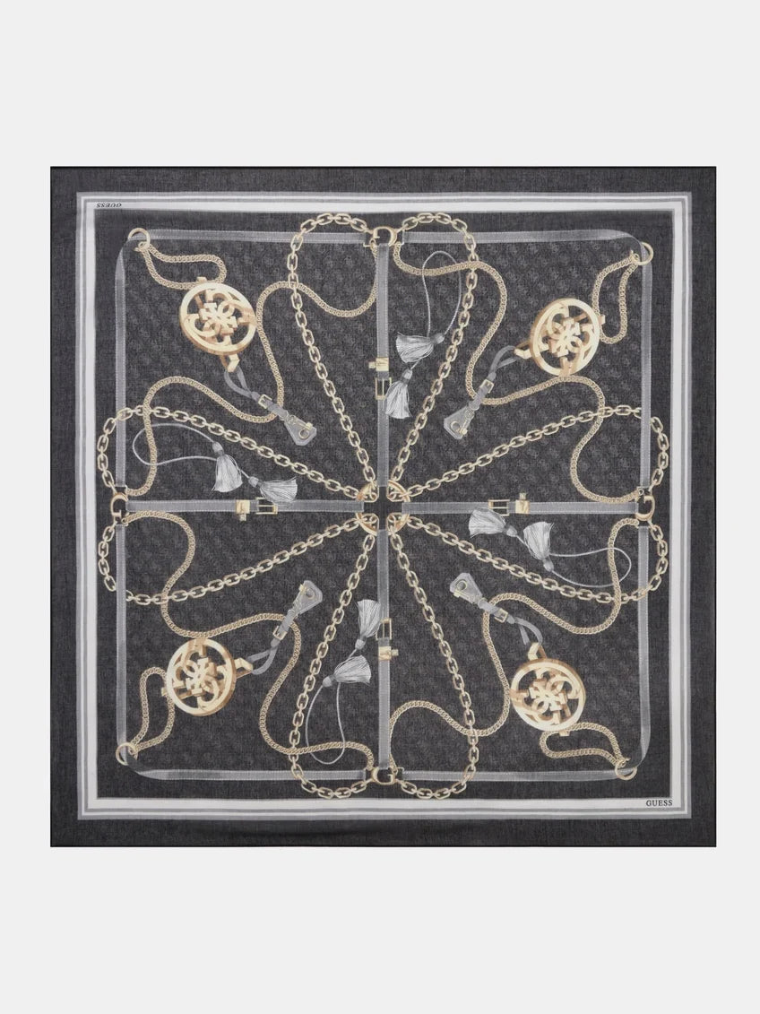 GUESS  Printed Kefiah 120x120 Black  Articolo: AW5537POL03-BLA