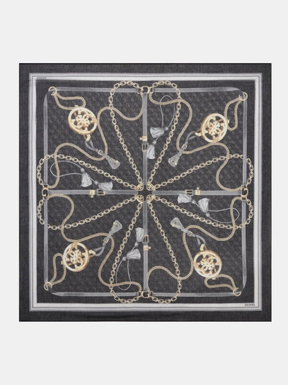 GUESS  Printed Kefiah 120x120 Black  Articolo: AW5537POL03-BLA
