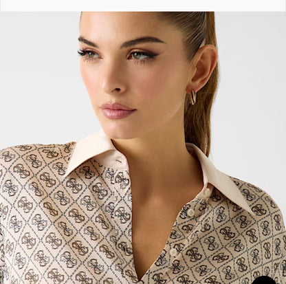 Camicia logo all over GUESS Codice n. W4YH47WF1T2