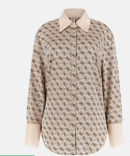 Camicia logo all over GUESS Codice n. W4YH47WF1T2
