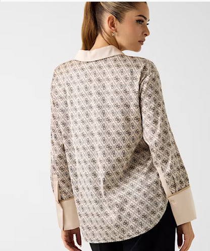 Camicia logo all over GUESS Codice n. W4YH47WF1T2