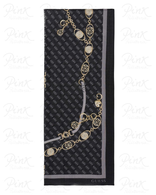GUESS Printed Scarf AW5532VIS03 BLA Black