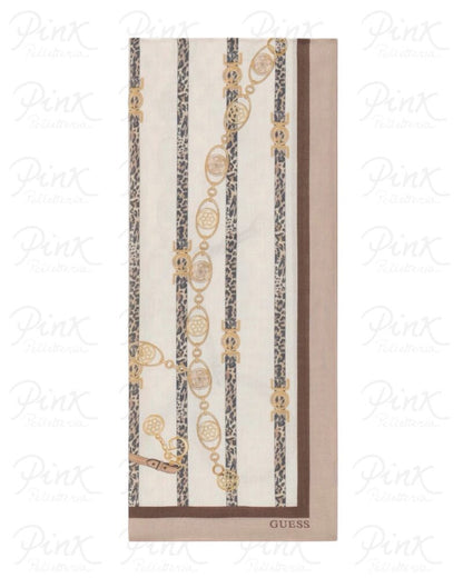 GUESS Printed Scarf AW5532VIS03 LTA Light Taupe