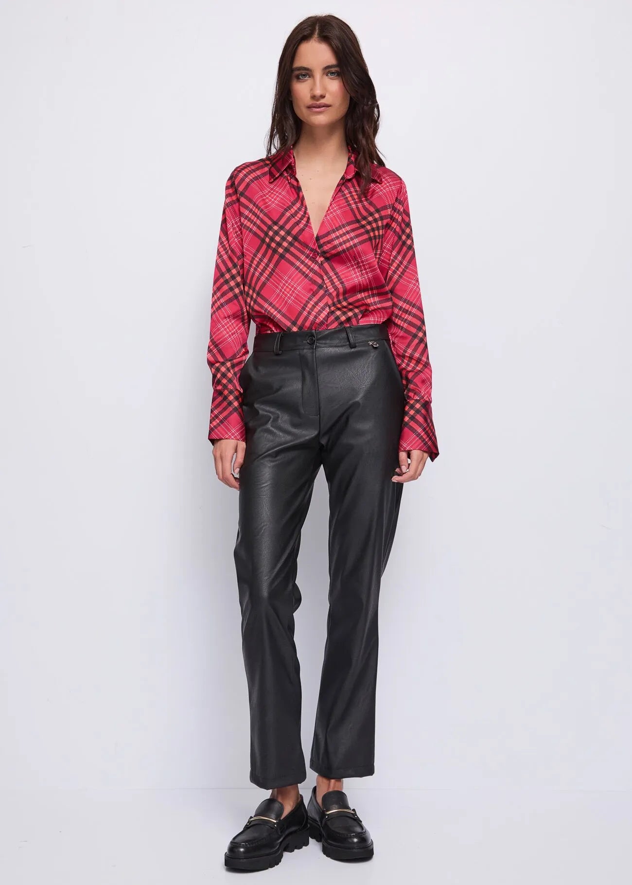 Pantalone in ecopelle - art. 521ND28001 - Denny Rose Autunno Inverno 2025/26