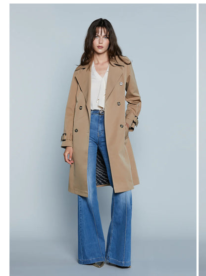 Trench VALENZA M/L Doppio Petto con Alamari più Tasche più Cintura Relish