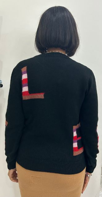 Offwhite Knitted Pullover - Gaëlle Paris SKU: GBDP19567-V1