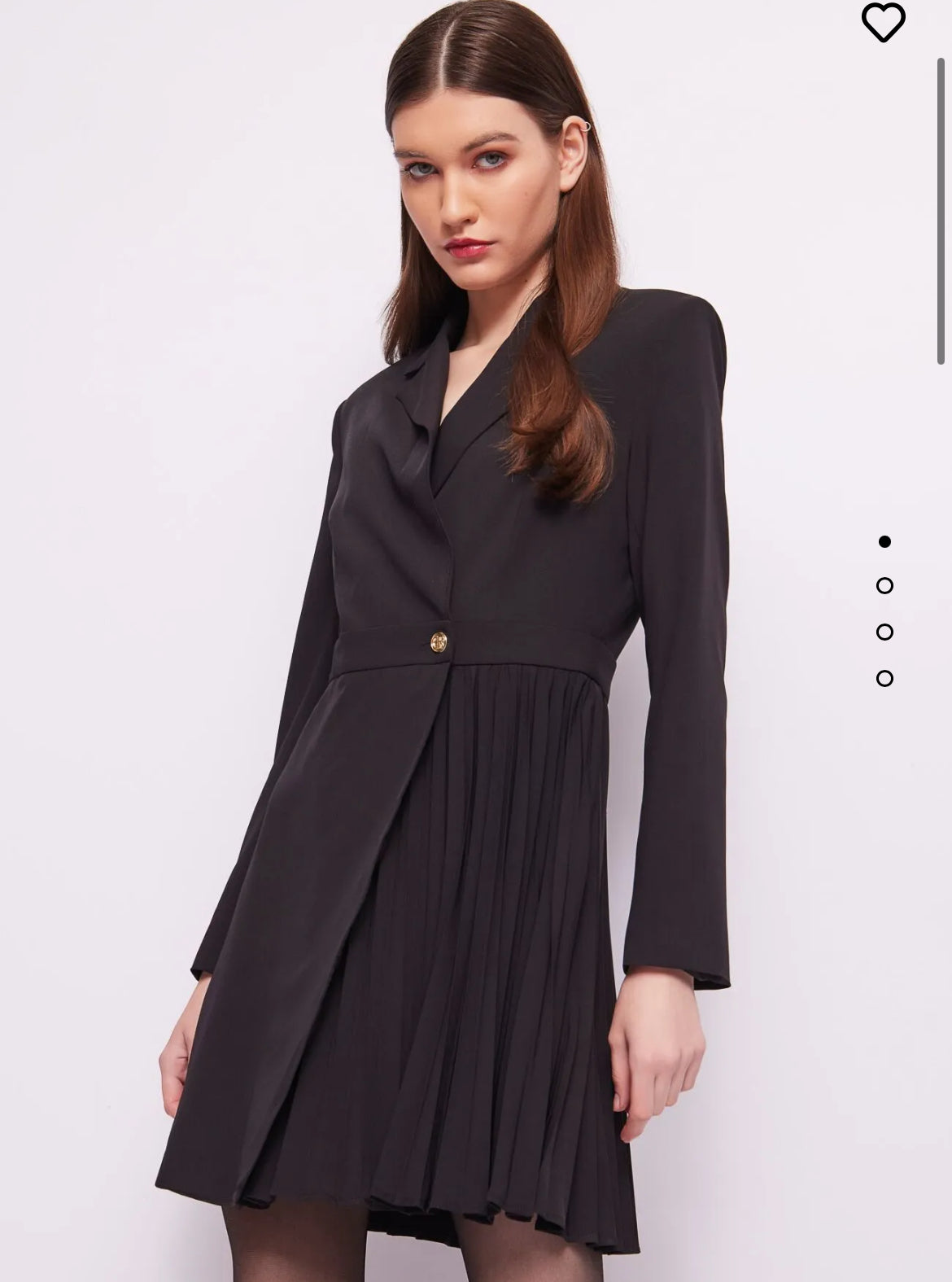 Vestito nero doppiopetto Denny rose 421DD15011_2001