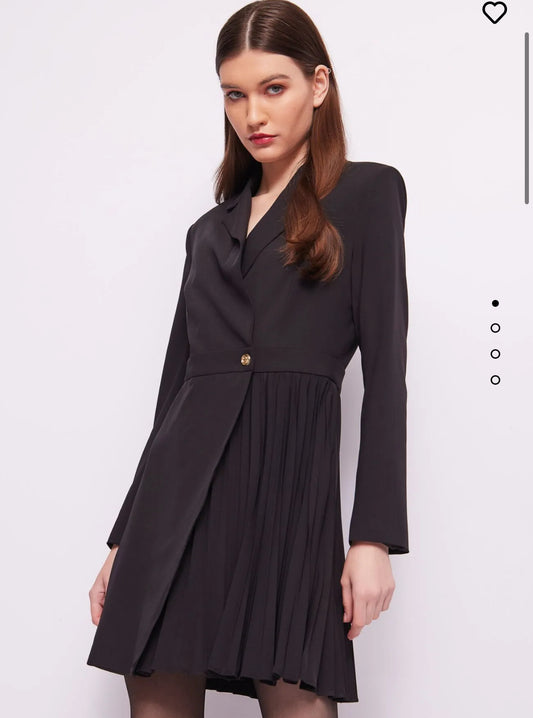 Vestito nero doppiopetto Denny rose 421DD15011_2001