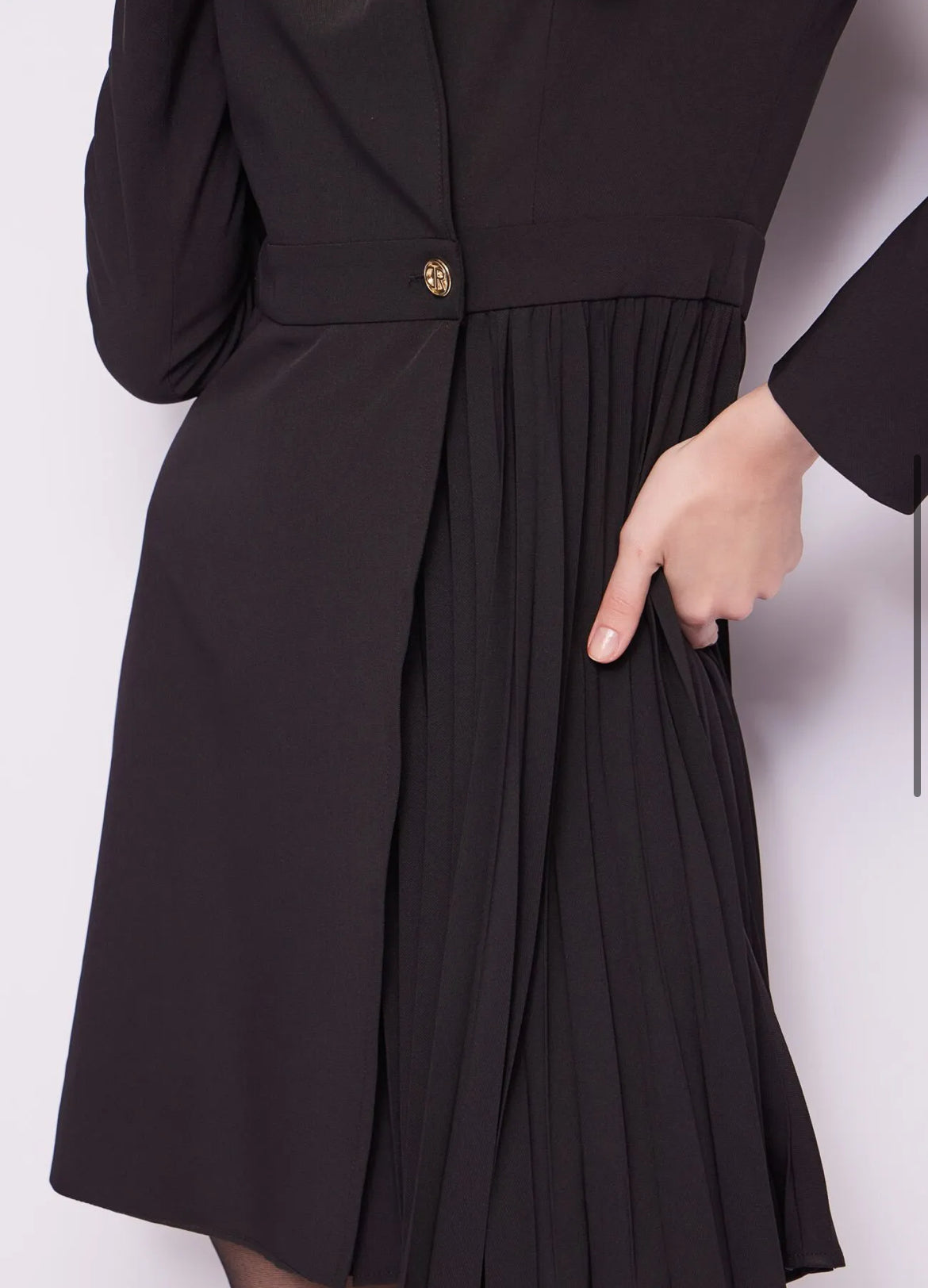 Vestito nero doppiopetto Denny rose 421DD15011_2001