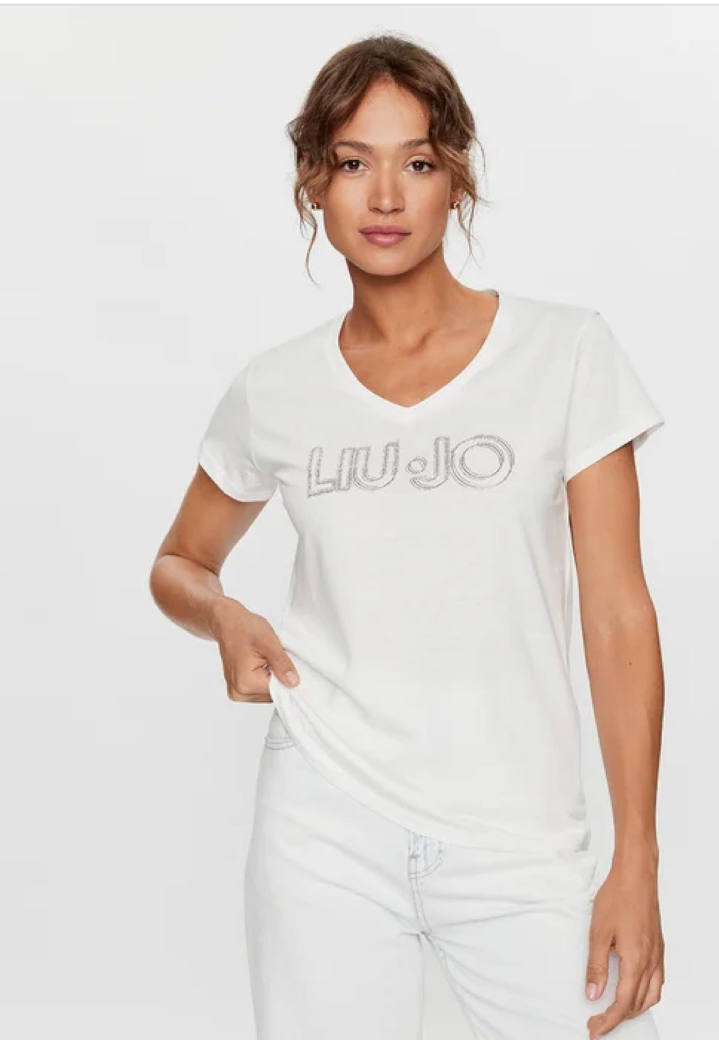 Maglia Liujo tf3297 colore light ivory