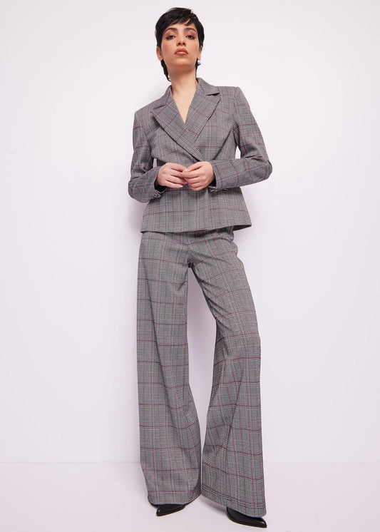 GAUDI' Pantalone check jacquard ARTICOLO 421BD24003