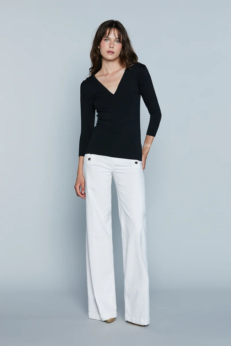Maglia DANILO M.3/4 Scollo V con Passante Logo Spalle RELISH