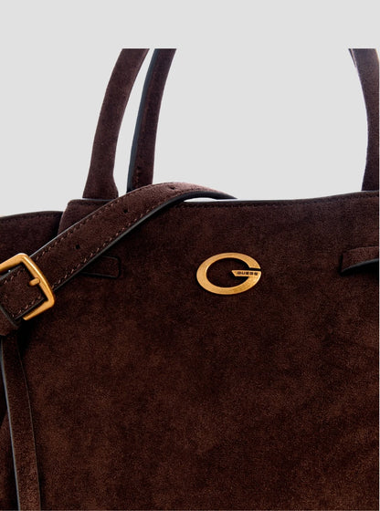 Guess Espresso allegra girlfriend satchel bag