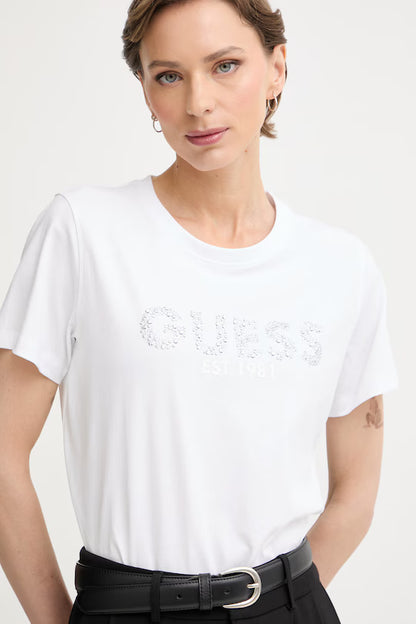 Guess W6GI15K3035 t-shirt da donna in cotone