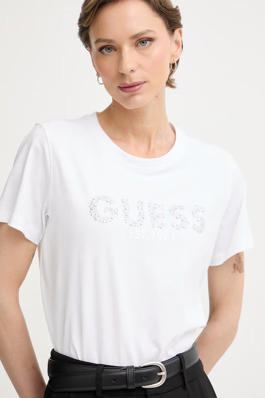 Guess W6GI15K3035 t-shirt da donna in cotone