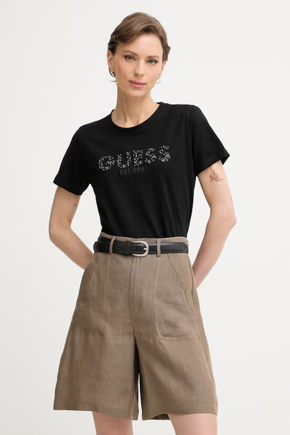 Guess W6GI15K3035 t-shirt da donna in cotone