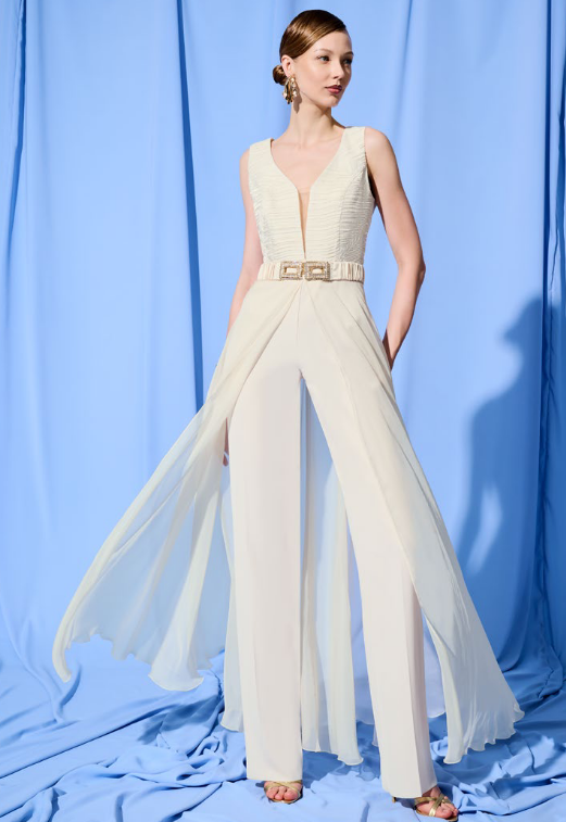 Camilla TT904 Tuta con corpetto broccato