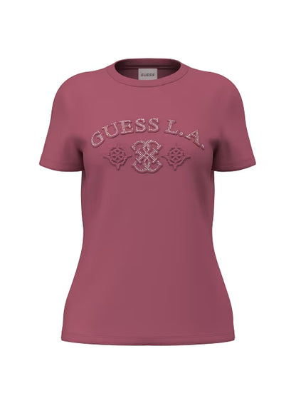 ELSA CN SS T-SHIRT GUESS V6BI12 K6647 COLORE MAGENTA